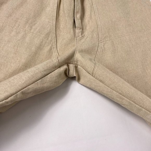 Kavu Roughneck Oatmeal Tan Thick Canvas Cargo Mens Straight Leg Pants 38 FLAW - Picture 6 of 13